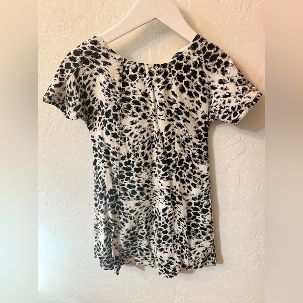 GAP Black and White Patterned Dress